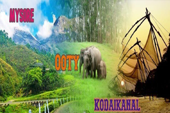 Mysore, Ooty, Kodaikanal Tour Package Ex Bangalore